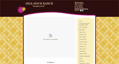 Desktop Screenshot of idle-hourranch.com