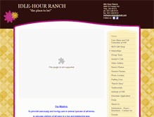 Tablet Screenshot of idle-hourranch.com
